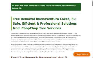 Chop Chop Tree of Buenaventura Lakes