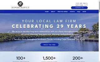 Amy McGarry Law Office, PL website