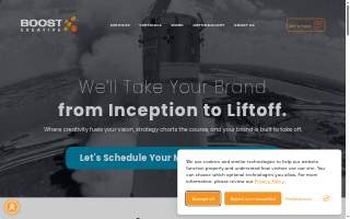 Boost Creative website