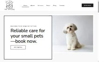 By Myah Pet Sitting website