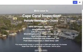 Cape Coral Inspection, LLC website