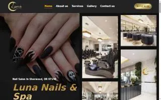 Nail Art & Day Spa website