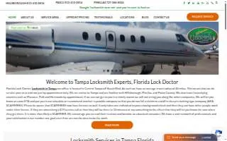 Florida Lock Doctor - Commercial Locksmith Services website