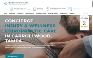 HealthSpine Chiropractic website