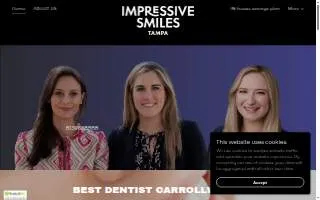 Impressive Smiles Tampa - Carrollwood website