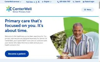 CenterWell Senior Primary Care of North Las Vegas website