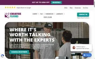Creative Floors website