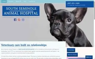 South Seminole Animal Hospital website