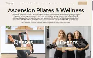 Ascension Pilates & Wellness website
