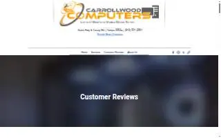 Carrollwood Computers website