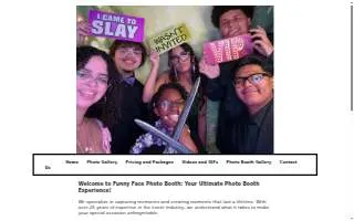 Funny Face Photo Booth of Citrus Park website