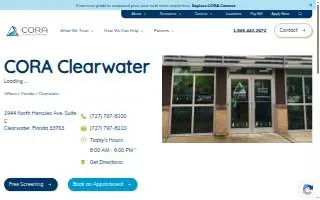 CORA Physical Therapy Clearwater website