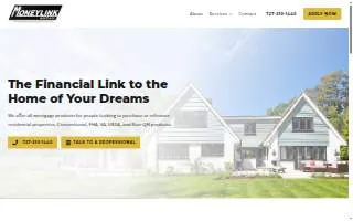 Moneylink Mortgage, Inc. website