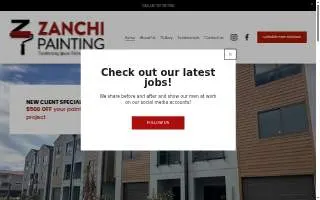 Zanchi Painting INC website