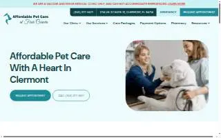 Affordable Pet Care at Four Corners website