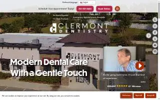 Clermont Dentistry website