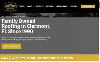 Clermont Roofing Inc website