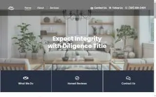 Diligence Title website