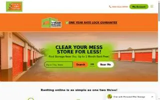 Personal Mini Storage of Clermont website