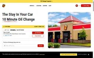 Take 5 Oil Change website