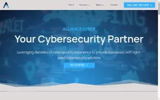 Alliance Cyber website