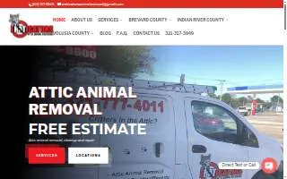 Attic Animal Removal website