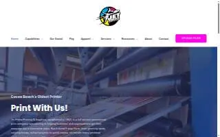 Jet Press Printing & Graphics website