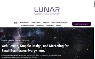 Lunar Creative Group of Cocoa Beach website