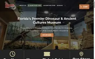 The Dinosaur Store website