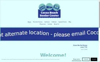 Cocoa Beach Senior Center website