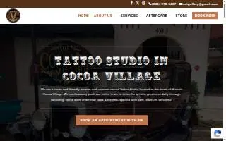Cocoa Village Tattoo Gallery website