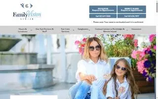 Family Vision Center website