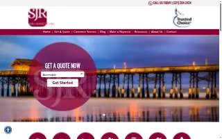 SJR Insurance of Cocoa website