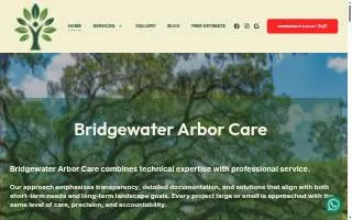 Bridgewater Arbor Care LLC website