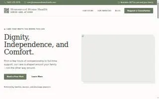 Homewood Home Health website
