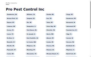 Pro Pest Control, Inc.