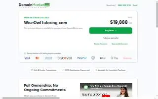 Wise Owls Tutoring website