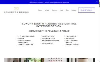 Concept 2 Design of Cooper City website
