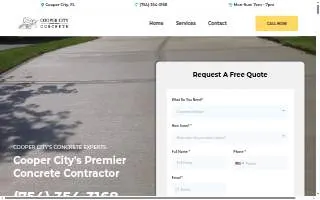 Cooper City Concrete website