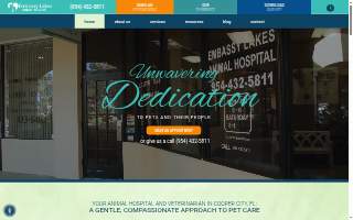 Embassy Lakes Animal Hospital website