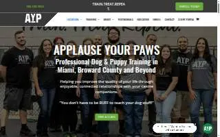 Applause Your Paws, Inc. of Golden Glades website