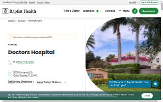 Baptist Health Doctors Hospital