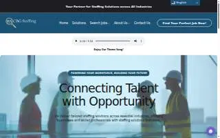 CBG Staffing website