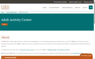 City of Coral Gables Adult Activity Center