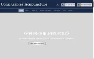 Coral Gables Acupuncture website