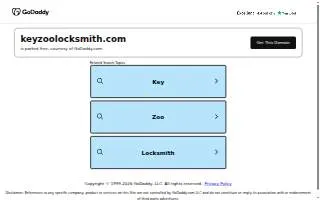 Keyzoo Locksmiths of Coral Gables website