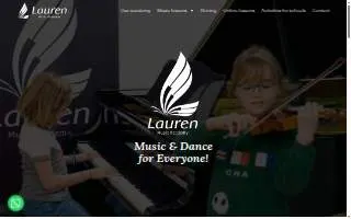 Lauren Music Academy website