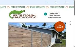 South Florida Fencing of Coral Gables website