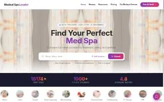 V&C Medical Spa website