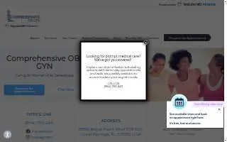 Comprehensive OB-GYN Coral Springs website
